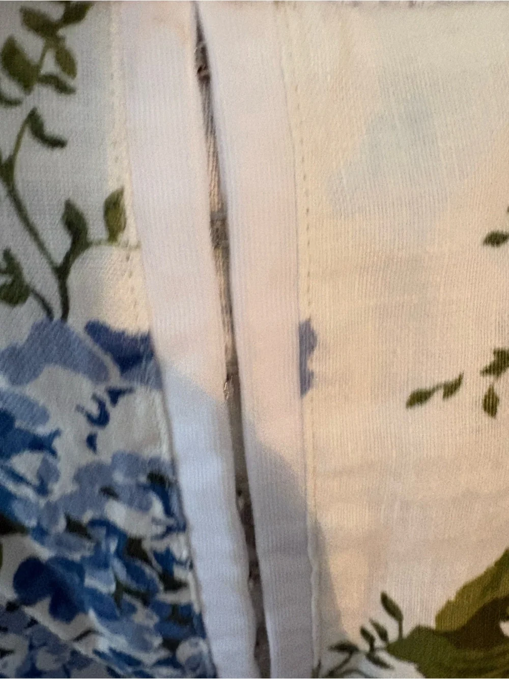 Reformation White Midi Dress with Blue Floral Print - Picture 10 of 10
